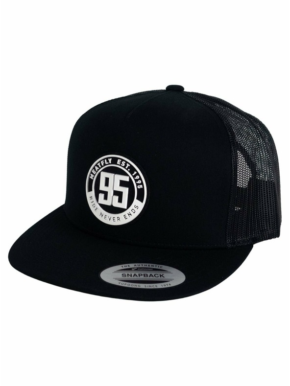 Meatfly Meatfly Trucker Cap Thunderbolt 95 Schwarz | Schwarz | Größe