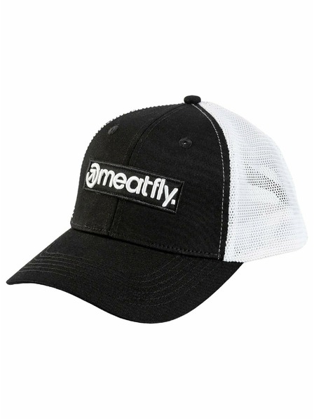 Meatfly Meatfly Trucker Cap Caleb Basic Logo Weiß / Schwarz | Weiß | Größe
