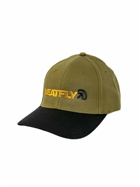 Meatfly Meatfly Flexfit Cap Zedd Olive | Schwarz | Größe