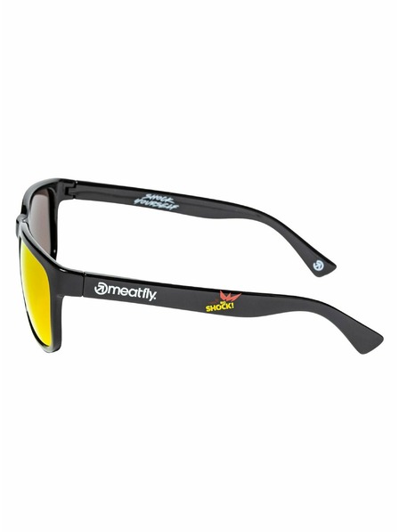 Meatfly Meatfly polarisierende Sonnenbrille Gammy Black Big Shock | Schwarz | Größe