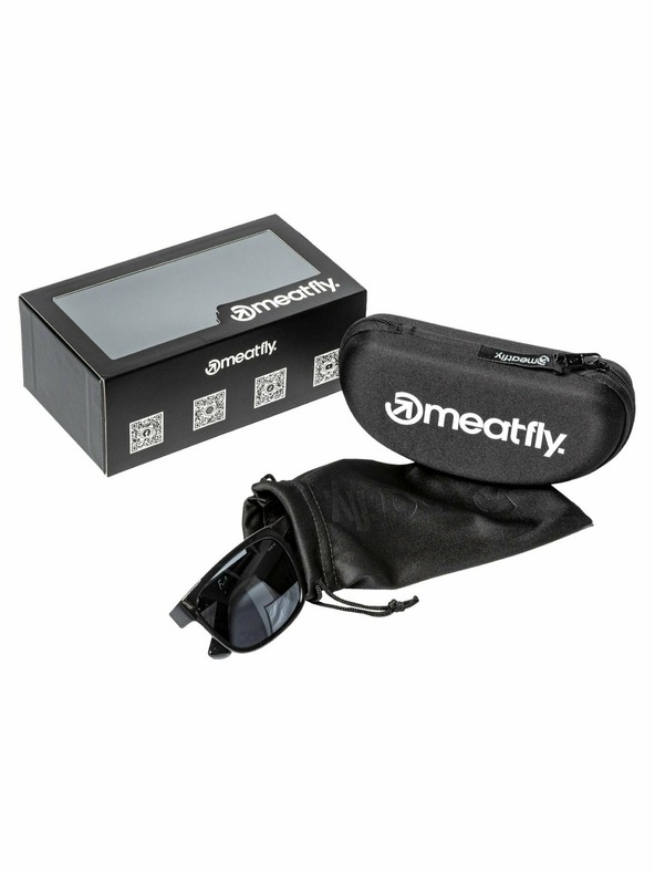Meatfly Meatfly polarisierende Sonnenbrille Gammy Black Glossy/Black | Schwarz | Größe