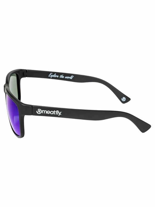 Meatfly Meatfly polarisierende Sonnenbrille Gammy Black Matt/Blue | Schwarz | Größe