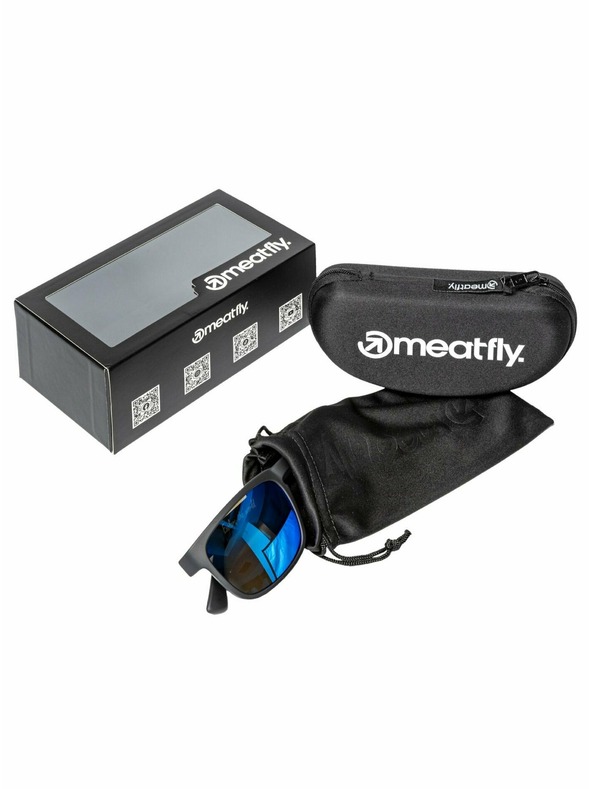 Meatfly Meatfly polarisierende Sonnenbrille Gammy Black Matt/Blue | Schwarz | Größe
