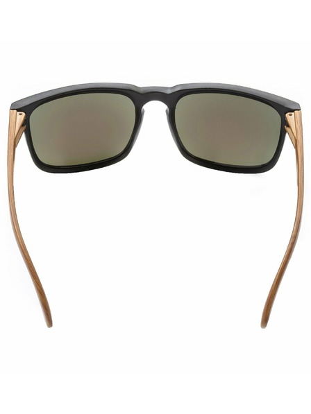 Meatfly Meatfly Sonnenbrille Memphis Black / Wood | Orange | Größe