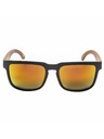 Meatfly Meatfly Sonnenbrille Memphis Black / Wood | Orange | Größe