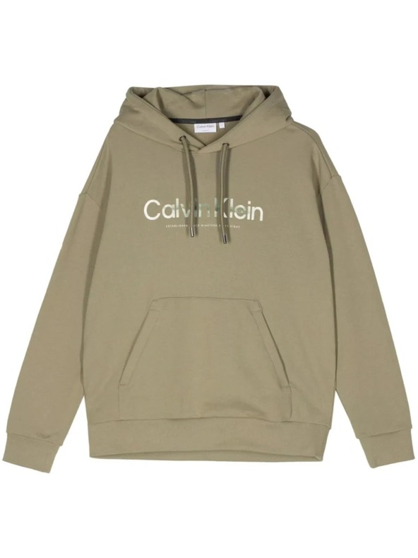 Calvin Klein Herren grüner Kapuzenpullover Calvin Klein Diffused