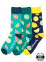 Meatfly Meatfly Socken Lexy Triple Pack Lemons | Mehrfarbig | Größe