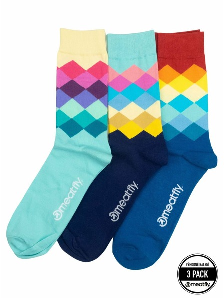 Meatfly Meatfly Socken Lexy Triple Pack Pixel | Mehrfarbig | Größe