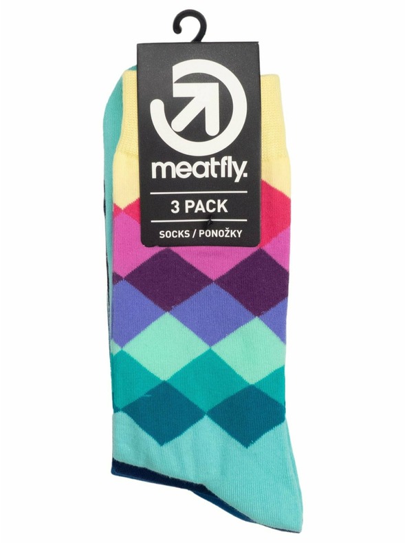 Meatfly Meatfly Socken Lexy Triple Pack Pixel | Mehrfarbig | Größe