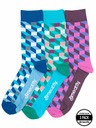Meatfly Meatfly Socken Lexy Triple Pack Checkers | Mehrfarbig | Größe