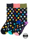 Meatfly Meatfly Socken Lexy Triple Pack Black Dots | Mehrfarbig | Größe