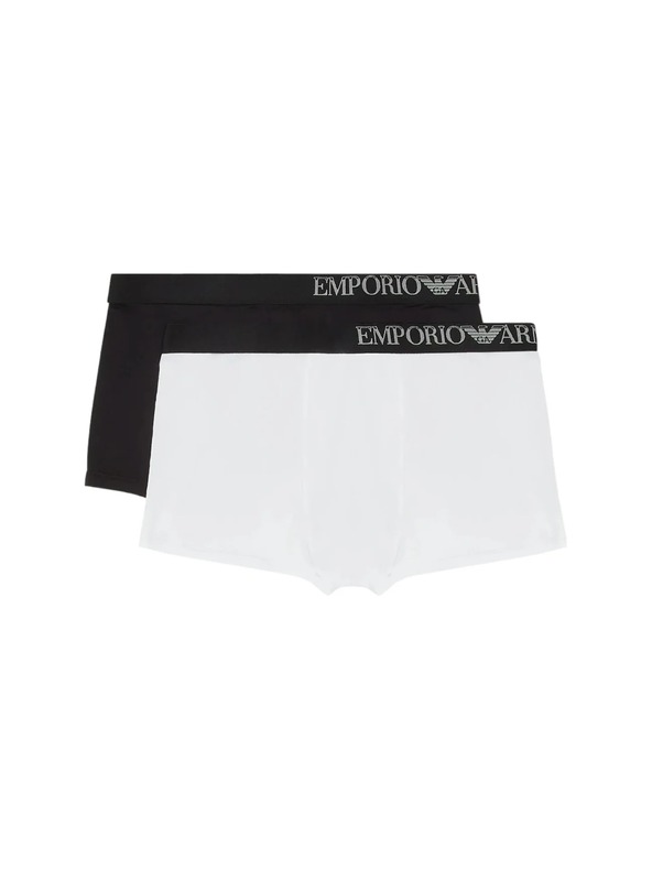 Emporio Armani Herren Boxershorts 2er Pack Emporio Armani Nero/Bianco