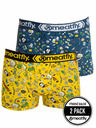 Meatfly Meatfly Herren Boxershorts Balboa Doppelpack Jamm | Gelb | Größe