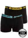 Meatfly Meatfly Herren Boxershorts Balboa Doppelpack Schwarz | Schwarz | Größe