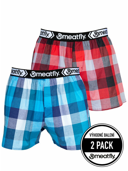 Meatfly Meatfly Herren Boxershorts Gigi Blau / Rot | Blau | Größe