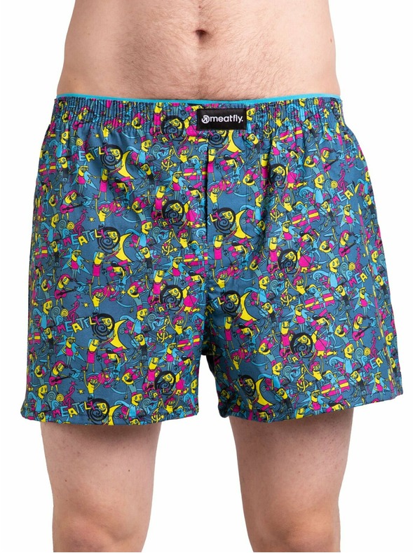 Meatfly Meatfly Herren Boxershorts Agostino Partyboi/Cityboi | Mehrfarbig | Größe