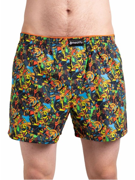 Meatfly Meatfly Herren Boxershorts Agostino Partyboi/Cityboi Geschenkset | Mehrfarbig | Größe
