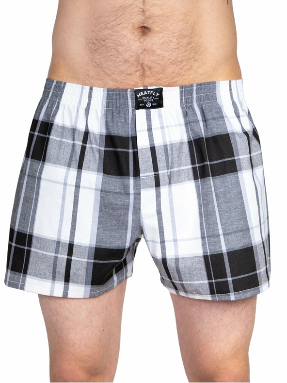 Meatfly Meatfly Herren Boxershorts Doug Schwarz / Blau | Schwarz | Größe