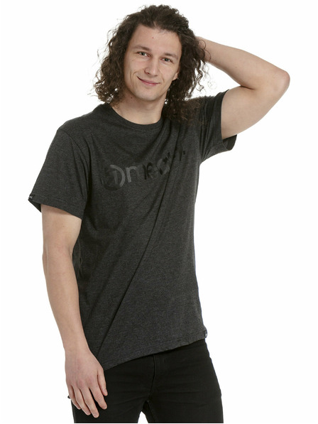 Meatfly Meatfly Herren T-Shirt MF Logo Charcoal Heather | Grau | Größe