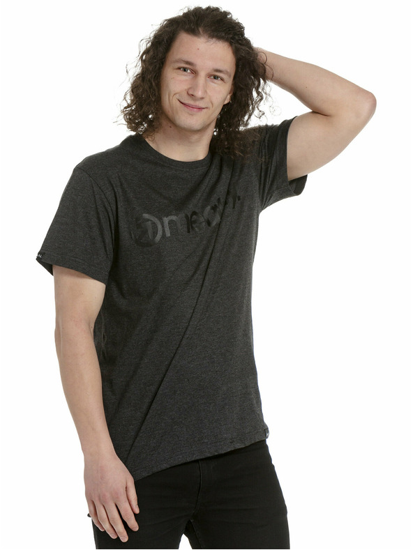 Meatfly Meatfly Herren T-Shirt MF Logo Charcoal Heather | Grau | Größe