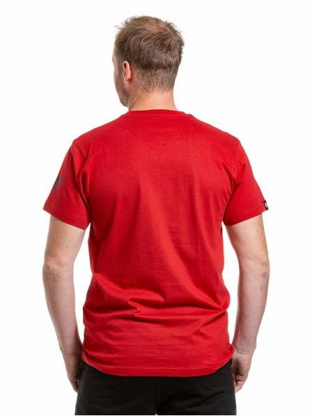 Meatfly Meatfly Herren T-Shirt Big Shock Shattered Dunkelrot | Rot | Größe