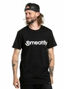 Meatfly Meatfly Herren T-Shirt Joe Schwarz/Weiß | Schwarz | Größe S | 100% Baumwolle