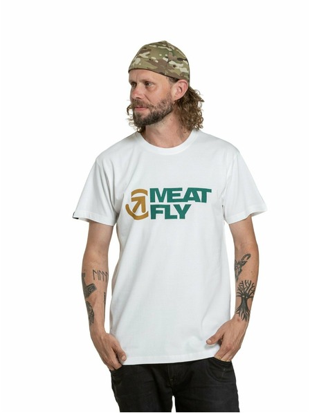 Meatfly Meatfly Herren T-Shirt Revital Weiß | Weiß | Größe