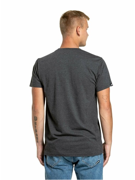 Meatfly Meatfly Herren T-Shirt 1995 Charcoal Heather | Grau | Größe