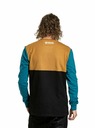 Meatfly Meatfly Herren Langarm-T-Shirt Harvey Petrol Meliert/Gold Braun | Blau | Größe