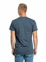 Meatfly Meatfly Herren T-Shirt Striped Logo Navy Meliert | Blau | Größe