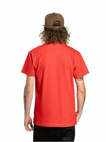Meatfly Meatfly Herren T-Shirt Fullface Bright Red | Rot | Größe
