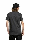 Meatfly Meatfly Herren T-Shirt Joe Rot/Charcoal Meliert | Rot | Größe