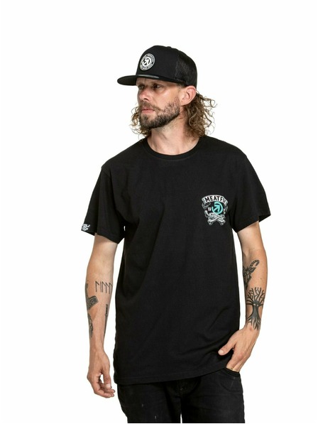 Meatfly Meatfly Herren T-Shirt Whiskey Boy Schwarz | Schwarz | Größe