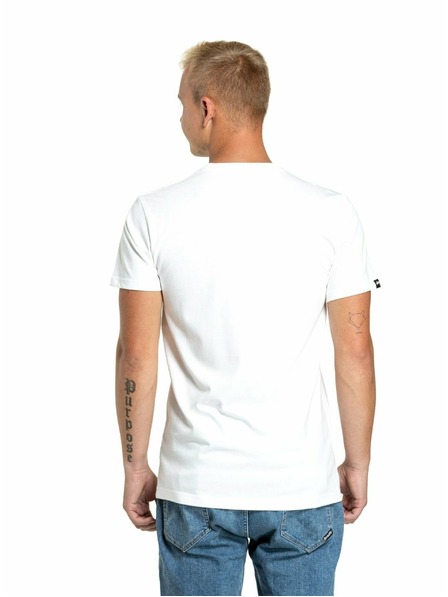 Meatfly Meatfly Herren T-Shirt Logex Weiß | Weiß | Größe S | 100% Baumwolle