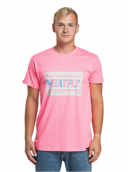 Meatfly Meatfly Herren T-Shirt Rele Neon Pink | Rosa | Größe
