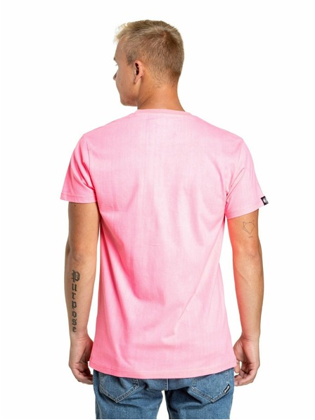 Meatfly Meatfly Herren T-Shirt Rele Neon Pink | Rosa | Größe