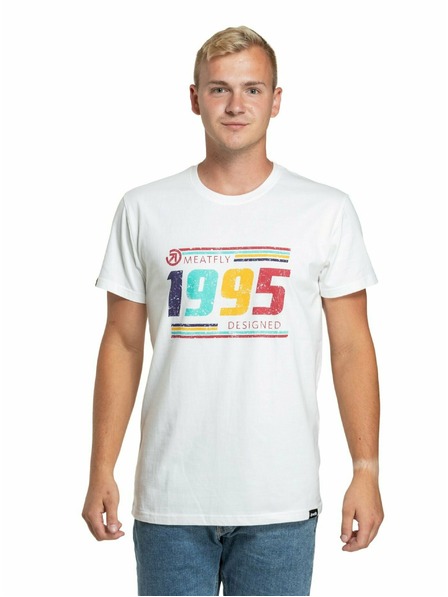 Meatfly Meatfly Herren T-Shirt 1995 Weiß | Weiß | Größe