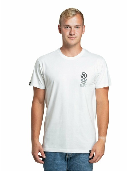 Meatfly Meatfly Herren T-Shirt Phase Weiß | Weiß | Größe