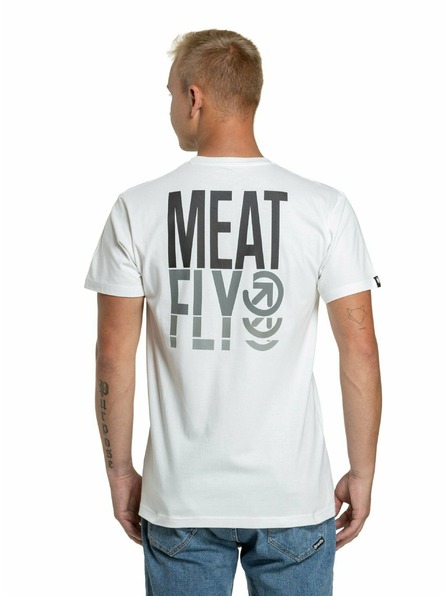 Meatfly Meatfly Herren T-Shirt Phase Weiß | Weiß | Größe