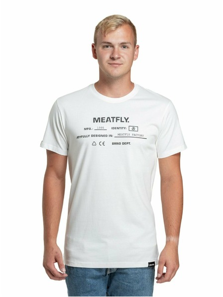Meatfly Meatfly Herren T-Shirt Sign Weiß | Weiß | Größe