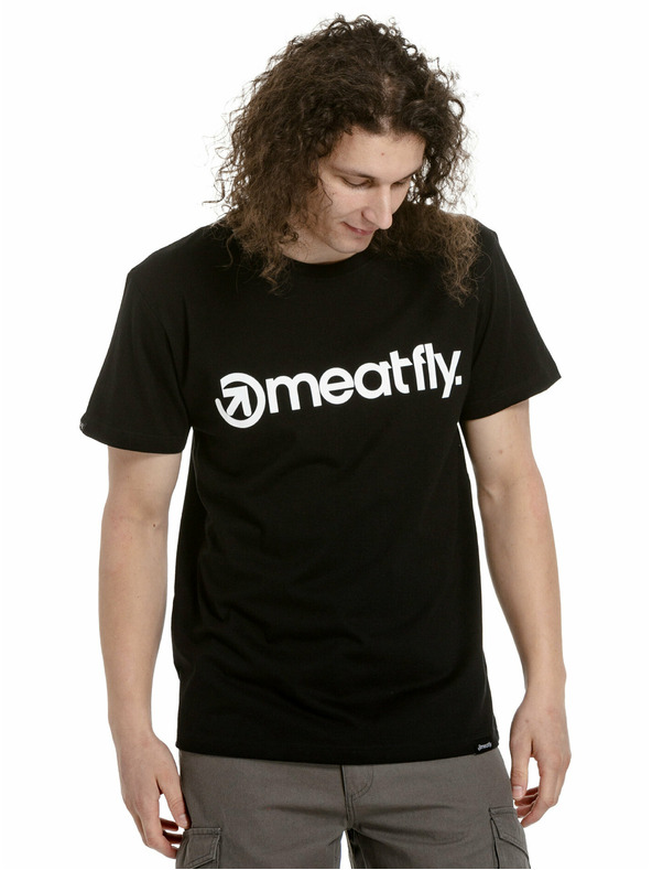 Meatfly Meatfly Herren T-Shirt Set MF Logo Multipack Schwarz/Grau Meliert/Weiß | Schwarz | Größe