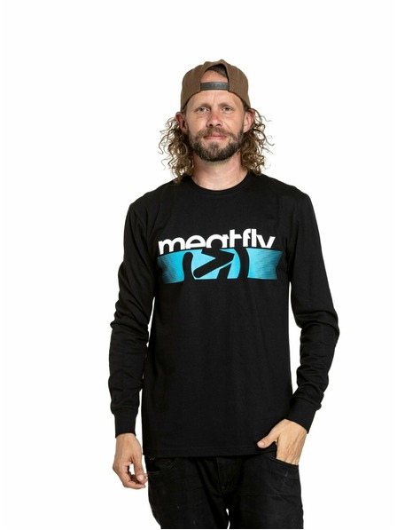 Meatfly Meatfly Herren Langarm-T-Shirt Judgement Blue Arrow/Black | Blau | Größe