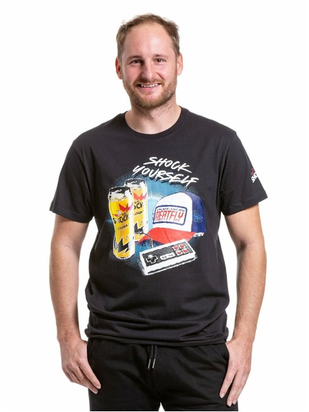 Meatfly Meatfly Herren T-Shirt Big Shock 8Bit Black | Schwarz | Größe