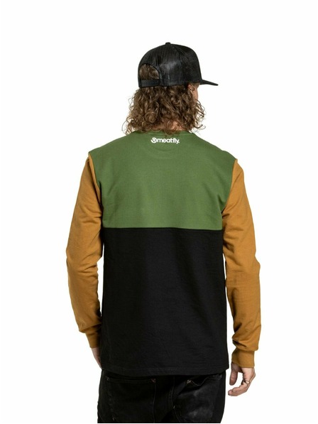 Meatfly Meatfly Herren Langarm-T-Shirt Harvey Olive/Gold Braun | Braun | Größe