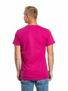 Meatfly Meatfly Herren T-Shirt Striped Logo Magenta | Rosa | Größe S | 100% Baumwolle