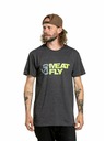 Meatfly Meatfly Herren T-Shirt Revital Lime/Charcoal Meliert | Gelb | Größe