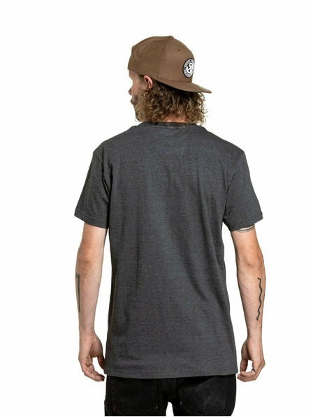 Meatfly Meatfly Herren T-Shirt Revital Lime/Charcoal Meliert | Gelb | Größe