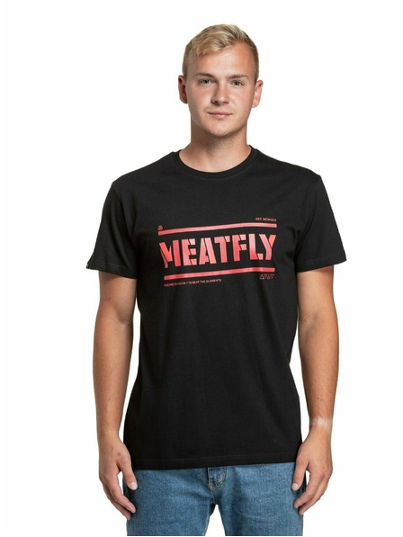 Meatfly Meatfly Herren T-Shirt Rele Black | Schwarz | Größe