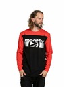 Meatfly Meatfly Herren Langarm T-Shirt Judgement Bright Red/White Arrow | Rot | Größe