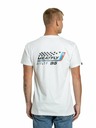 Meatfly Meatfly Herren T-Shirt Racing Spirit White | Weiß | Größe S | 100% Baumwolle